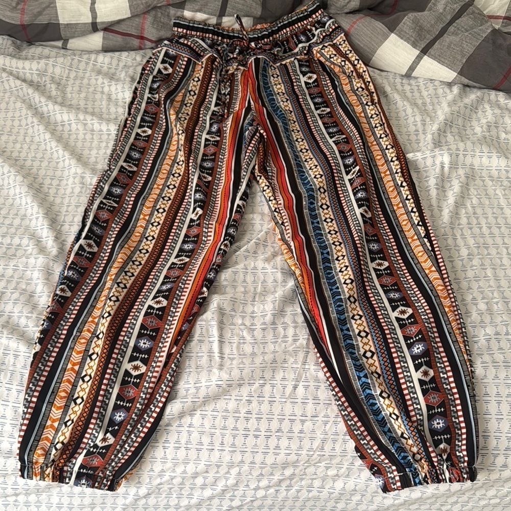 Colorful Striped Patterned Pants